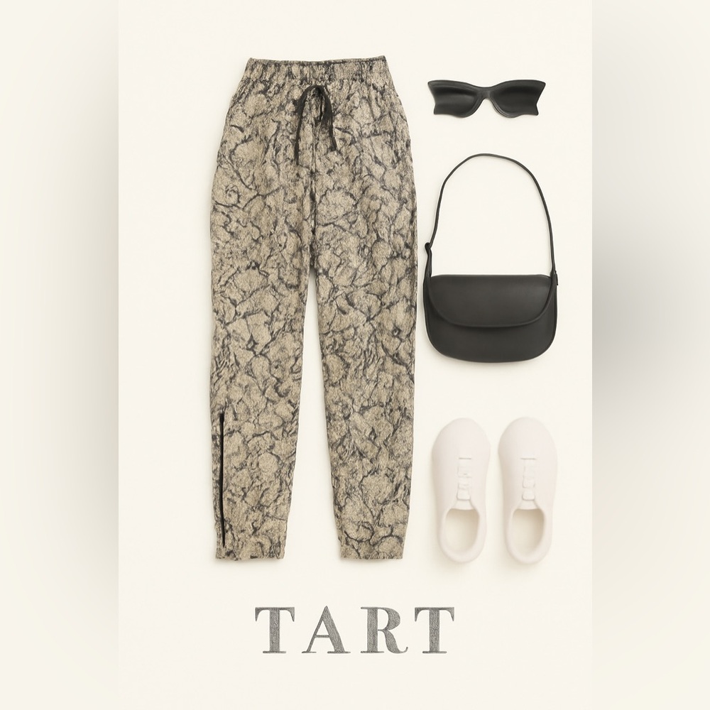 Tart Black and Cream Snakeskin Women's Pants
